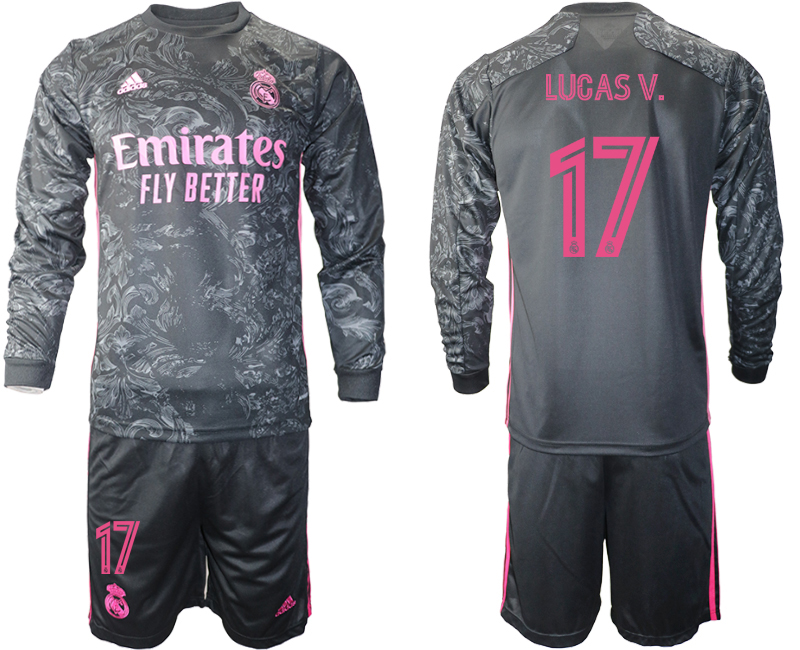 2021 Men Real Madrid away long sleeve #17 soccer jerseys